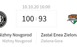 Zastal Enea - Nihzny Nowogród. Trzecia porażka zielonogórzan (100:93)