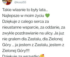 Łukasz Koszarek odchodzi z Zastalu!